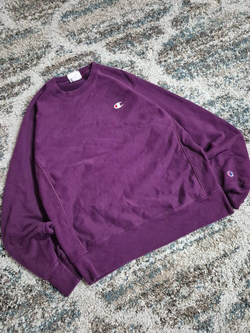 Vintage Champion Reverse Weave Purple Crewneck Sweatshirt – Mens Medium